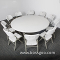 6-foot round plastic folding table